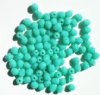 100 4mm Faceted Opaque Turquoise Firepolish Beads